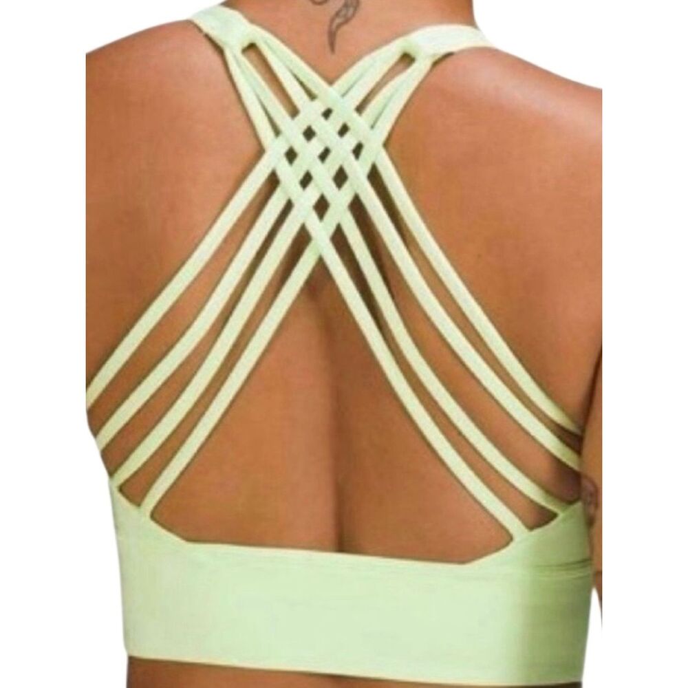 Lululemon Free to Be High-Neck Longline Bra Wild Light Support A/B Faded Zap  S6